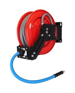MILPWR43850 image(0) - Milton 3/8-inch x 50-feet All-In-One Pressure Washer Hose Reel (kevlar braided hose)