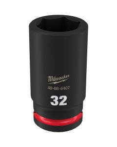 Milwaukee Tool SHOCKWAVE Impact Duty  3/4"Drive 32MM Deep 6 Point Socket