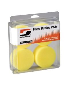 DYB76017 image(1) - Dynabrade 3" Yellow Foam Cutting Pads (Four in clear pkg.)