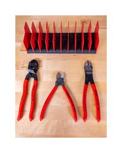 KNP9K-00-80-137-US image(1) - KNIPEX 3-Piece Cutting Pliers Set with FREE 10-Piece Tool Holder