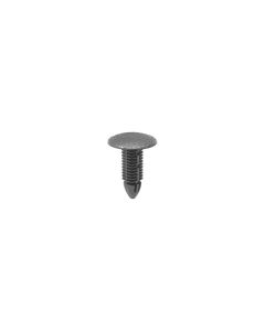 AUVECO 17076 Single Head Type 1 Inner Fender Shield and Bumper Fascia Retainer, 18 mm Dia Bottom Head, Nylon, Black