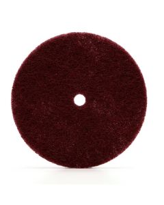 MMM77225 image(0) - 3M Scotch-Brite 77225 Clean and Finish Disc, 6 in Dia, 80 Grit, Hook and Loop, White