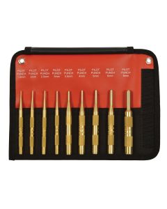 MAY61388 image(1) - Mayhew 9-PC BRASS PILOT PUNCH METRIC