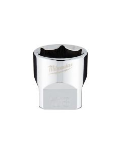 MLW45-34-9070 image(1) - Milwaukee Tool 3/8" Drive 7/8" SAE 6-Point Socket with FOUR FLAT Sides, Vanadium Steel, Chrome