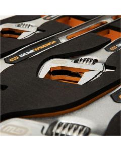 KDTGWMSAJW01 image(0) - GEARWRENCH 4 Piece Adjustable Wrench Set with Foam Storage Tray