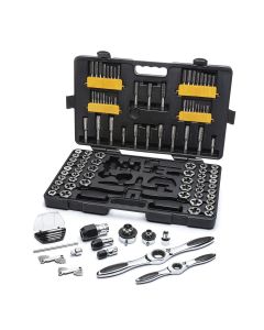 KDT82812 image(1) - GearWrench 114 Piece SAE/Metric Ratcheting Tap and Die Set