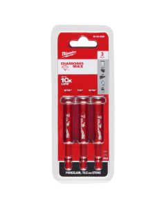 Milwaukee Tool DIAMOND MAX(tm) Diamond Grit Hole Saw 3 PC Set