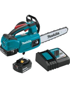 Makita 18V LXT 5.0 Ah Brushless Cordless 10" Top Handle Chain Saw Kit