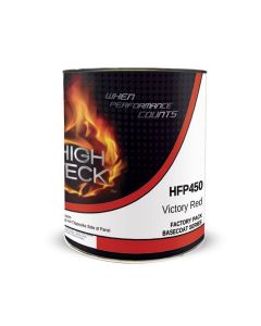 HITHFP450-4 image(0) - High Teck Products HFP450-4 Series HFP National Rule Urethane Basecoat, 1 qt, Victory Red, 6.8 lb/gal VOC