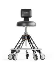 VYPESM-B-B-QH image(0) - Vyper Industrial 400 lb Capacity Elevated Steel Max Quick Height Shop Chair - Black/Black