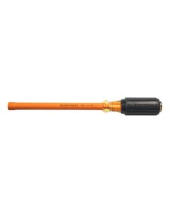 KLE646-1-4INS image(0) - Klein Tools Insulated 1/4-Inch Nut Driver, 6-Inch Hollow Shaft