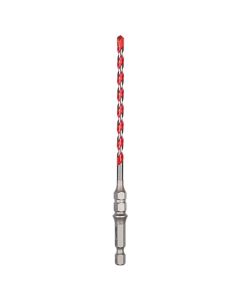 Milwaukee Tool 3/16 Inch x 4 Inch x 6 Inch SHOCKWAVE Impact Duty Carbide Hammer Drill Bit for Concrete Screws