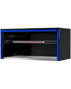Extreme Tools EXQ Series 55in W x 30in D Professional Extreme Power Workstation Hutch  Black w Blue Handle