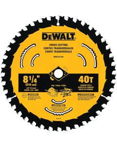 DEWALT 8-1/4 In Carbide Circular Saw Blade 40 Tooth with 5/8 in Arbor (1 Pack)
