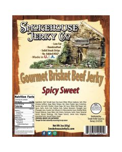THS545250 image(0) - Tender Heifer Snack Co. Spicy Sweet Gourmet Beef Brisket Jerky - 3 Ounce