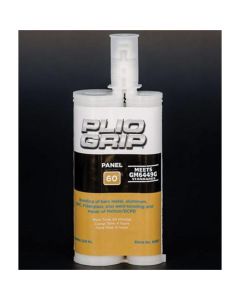 PLI8007 image(0) - PLIO-GRIP Panel 60 8007 Plastic Panel Bonding, 220 mL Cartridge, White (Part A), Tan (Part B)