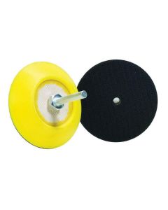 BUF300Y image(0) - Buff And Shine 300Y Backing Pad, 3 in Dia, 1/2 in THK, Hook and Loop Attachment Type