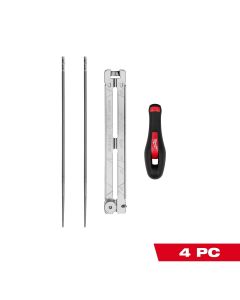 MLW49-16-2881 image(0) - Milwaukee Tool 4 Piece 5/32 Inch Saw Chain Sharpening Set
