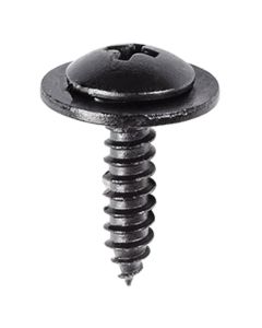 AUVECO AP20259 Phillips Truss Head Sems A/AB Point Tapping Screw, M4.8 x 1.6 mm Screw x 19 mm L, Black E-Coat