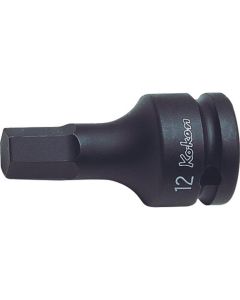 KKN14012M-60-10 image(0) - Ko-ken USA 14012M.60-10 1/2 Sq. Dr. Bit Socket 10mm Hex Length 60mm