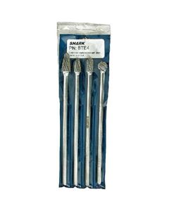 Shark Industries 4 PC. LNG CARBIDE BURR SET