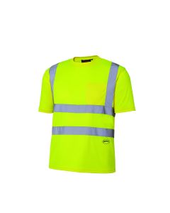 Pioneer Birdseye Safety T-Shirt  - Color:  Hi-Viz Yellow/Green  - Size: S