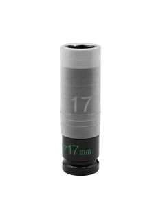 VIMTWLS117 image(0) - VIM Tools 17MM THIN WALL IMPACT LUG NUT SOCKET - 1/2'' DR.