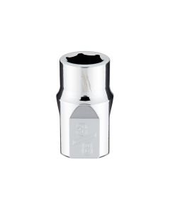 MLW45-34-9062 image(0) - Milwaukee Tool 3/8" Drive 3/8" SAE 6-Point Socket with FOUR FLAT Sides, Vanadium Steel, Chrome