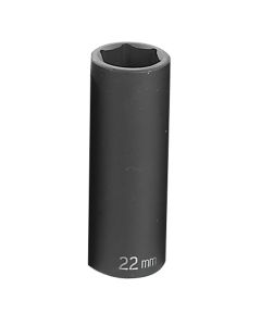 Grey Pneumatic SOC 22MM 1/2D IMP 6PT DP