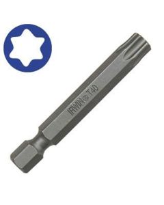 Irwin Industrial Power Bit, T40 Torx, 1/4 in. Hex Shank with Groove