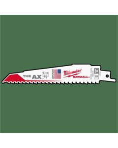 MLW48-01-7021 image(3) - Milwaukee Tool 6" 5 TPI The AX Demolition Wood Cutting Sawzall  Blade Bulk 100
