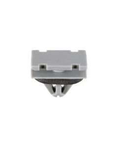 AUVECO 21374 Rocker Molding Clip, (12 x 20 mm Top and Bottom) Head x 11 mm L Stem x 9 mm Hole, Nylon, Gray