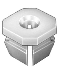 AUVECO PAK NYLON NUTS, #8 SCREW SIZE