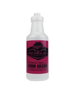Meguiars Detail Products Detailer D201801 Pre-Labeled Bottle, 32 oz, Use With: D1801 Wheel and Paint Iron Decon