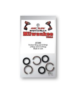 JSCMCT50010 image(1) - JUST CLIPS 1/2" FRICTION RINGS & O-RINGS FOR MILWAUKEE TOOLS - 10 PACK