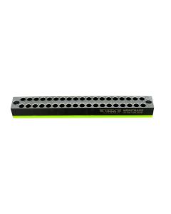 VIMMRBITBASE image(1) - VIM Tools Green Magrail Bit Base, Holds 38 Standard Or Power Shank Tools, Magnetic Base