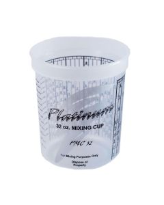 EZXPMC32 image(0) - EZ Mix Platinum PMC32 Disposable Mixing Cup with PPG Ratios, 1 qt