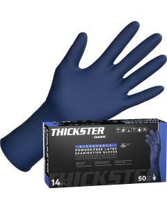 SAS6604-20 image(1) - SAS Safety Thickster Powder-Free Exam Grade Latex Disposable Gloves - 14 Mil - 50PK - X-Large