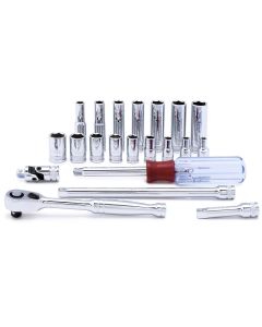 TITAN 21-PC 1/4" DR METRIC SOCKET SE