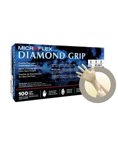 MFXMF300XXL-CASE image(1) - Microflex DIAMOND GRIP MF-300 LATEX GLOVES XXL