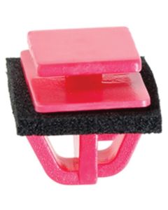 AUVECO 21484 Wheel Flare and Body Side Molding Clip, (11 x 13 mm Top x 12 x 20 mm Bottom) Head, Nylon, Red