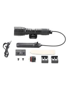 STL88058 image(0) - Streamlight Protac Rail Mount 1 Long Gun Light - Includes remote pressure switch, tailcap switch, mounting hardware, M-LOK mount,  AA Alkaline battery and CR123A lithium battery - Black
