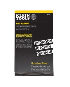 KLE56252 image(0) - Klein Tools Wire Marker Book, 277/480V 3 Phase 1-48