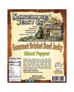 Tender Heifer Snack Co. Ghost Pepper Gourmet Beef Brisket Jerky - 3 Ounce
