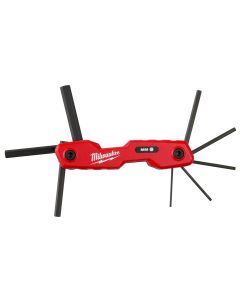 MLW48-22-2182 image(1) - Milwaukee Tool 8-Key Folding Hex Key Set - Metric