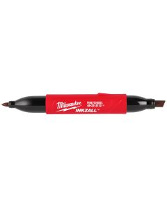 MLW48-22-3113 image(0) - Milwaukee Tool INKZALL Double Sided Black Jobsite Marker - Fine Point and Chisel Tip