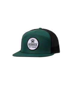 RDBHATC12 image(0) - Redback Boots USA Byron Bay 7 panel Snapback Green Black