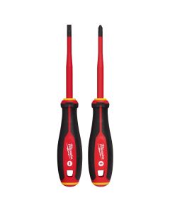 MLW48-22-2207 image(5) - Milwaukee Tool 2pc 1000V Insulated Slim Tip Screwdriver Set