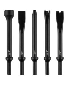 MLW49-16-3776 image(0) - Milwaukee Tool 5 Piece Hammer Chisel Bit Set