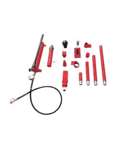 INT817SD image(1) - American Forge & Foundry AFF - Collision & Body Repair Kit - 10 Ton Capacity - 17 pc Kit - With 2 Speed Quick Pump - Includes Pressure Guage - SUPER DUTY